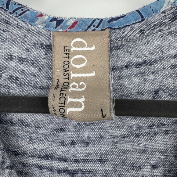 Anthropologie Dolan Left Coast Collection Blue  Gray Sweater Tunic Cardigan Size - Picture 3 of 8